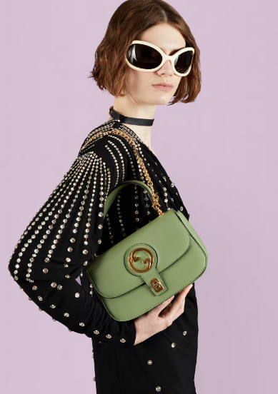 GUCCI BLONDIE TOP-HANDLE BAG 735101 Light green GUCCI BLONDIE TOP-HANDLE BAG 735101 Light green