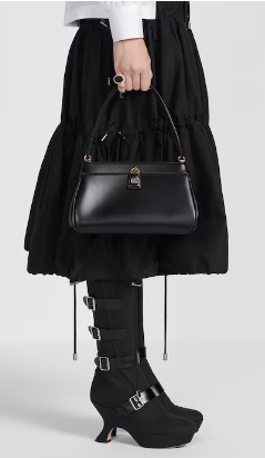 MEDIUM DIOR KEY BAG Black Box Calfskin M1843OBEQ MEDIUM DIOR KEY BAG Black Box Calfskin M1843OBEQ