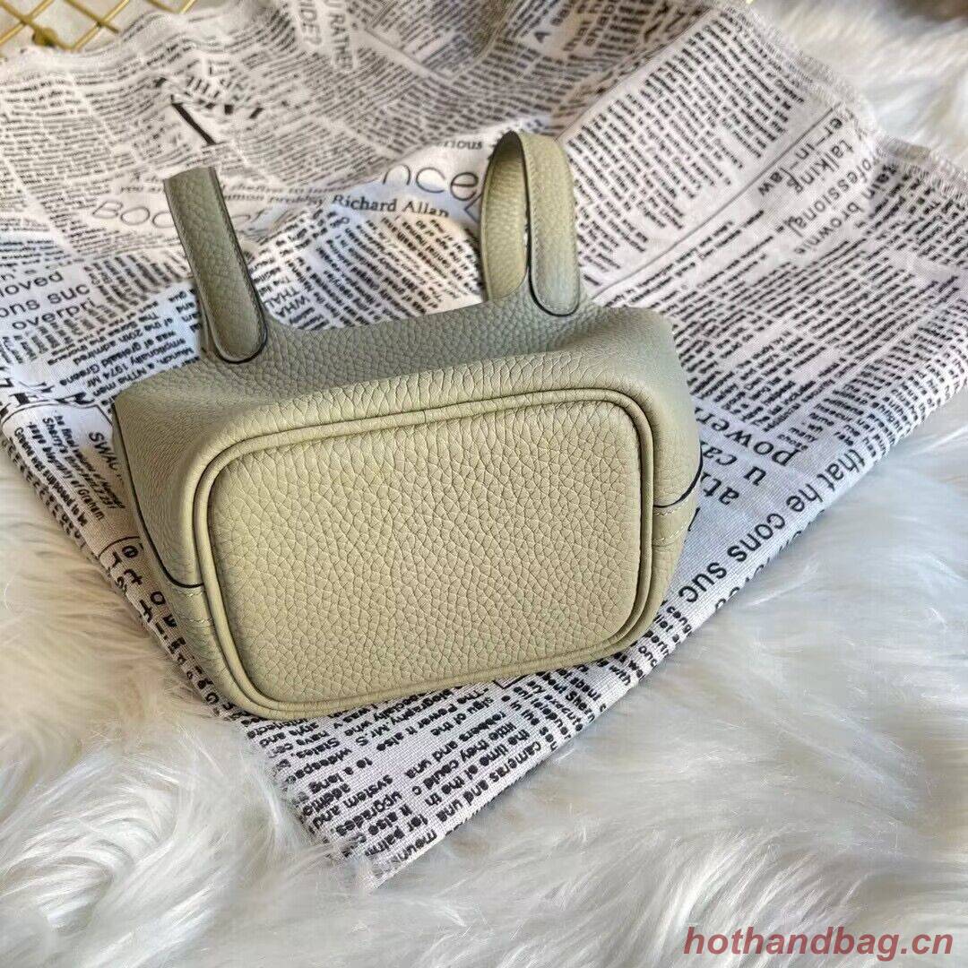 Hermes Mini Picotin 14 Lock Bags Original Togo Leather PL5302 Light Gray Hermes Mini Picotin 14 Lock Bags Original Togo Leather PL5302 Light Gray