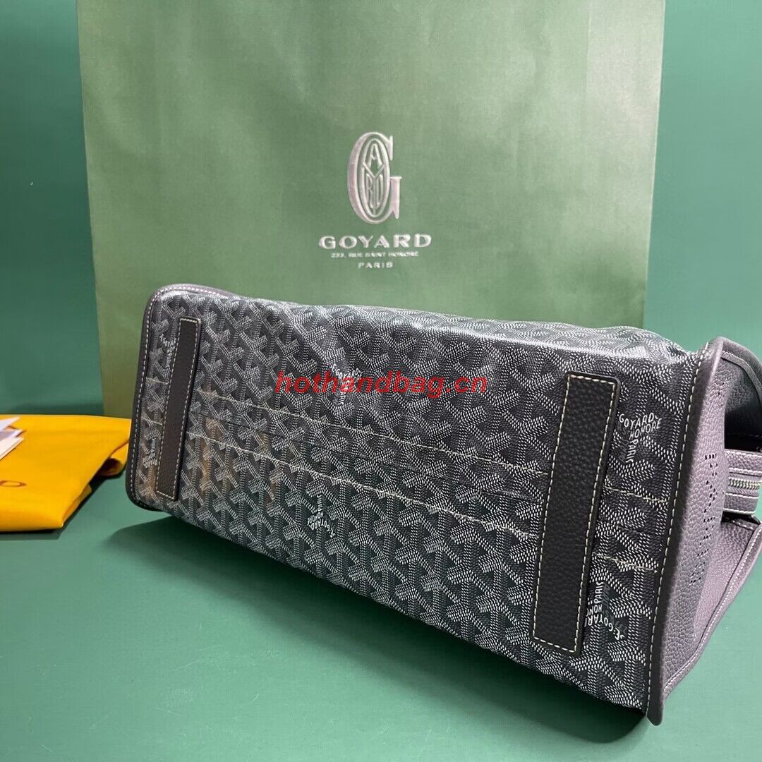 Goyard Hardy 2 Original Calfskin Leather Pet Bag 20299 Gray Goyard Hardy 2 Original Calfskin Leather Pet Bag 20299 Gray
