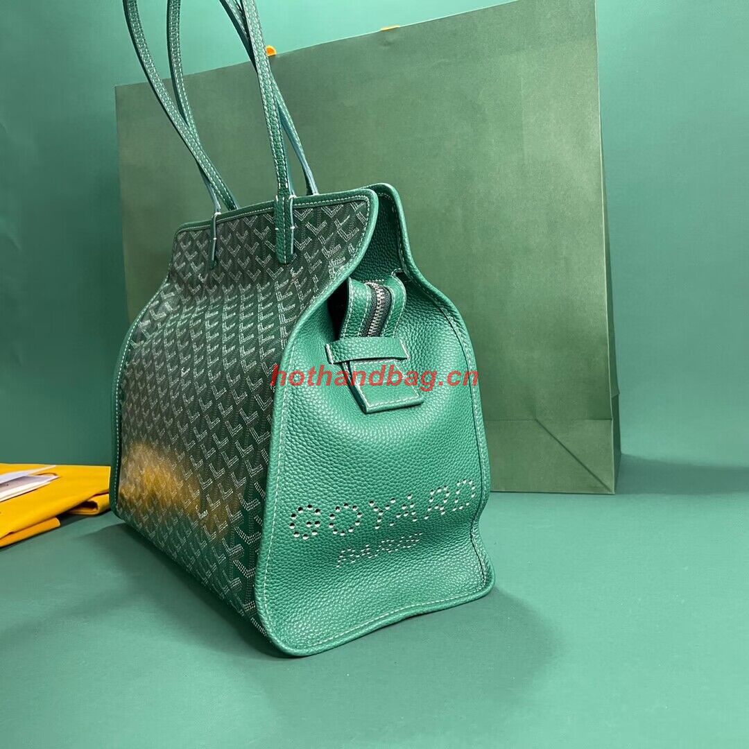 Goyard Hardy 2 Original Calfskin Leather Pet Bag 20299 Green Goyard Hardy 2 Original Calfskin Leather Pet Bag 20299 Green