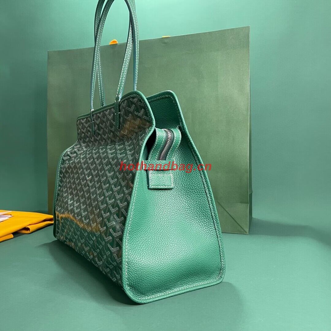 Goyard Hardy 2 Original Calfskin Leather Pet Bag 20299 Green Goyard Hardy 2 Original Calfskin Leather Pet Bag 20299 Green