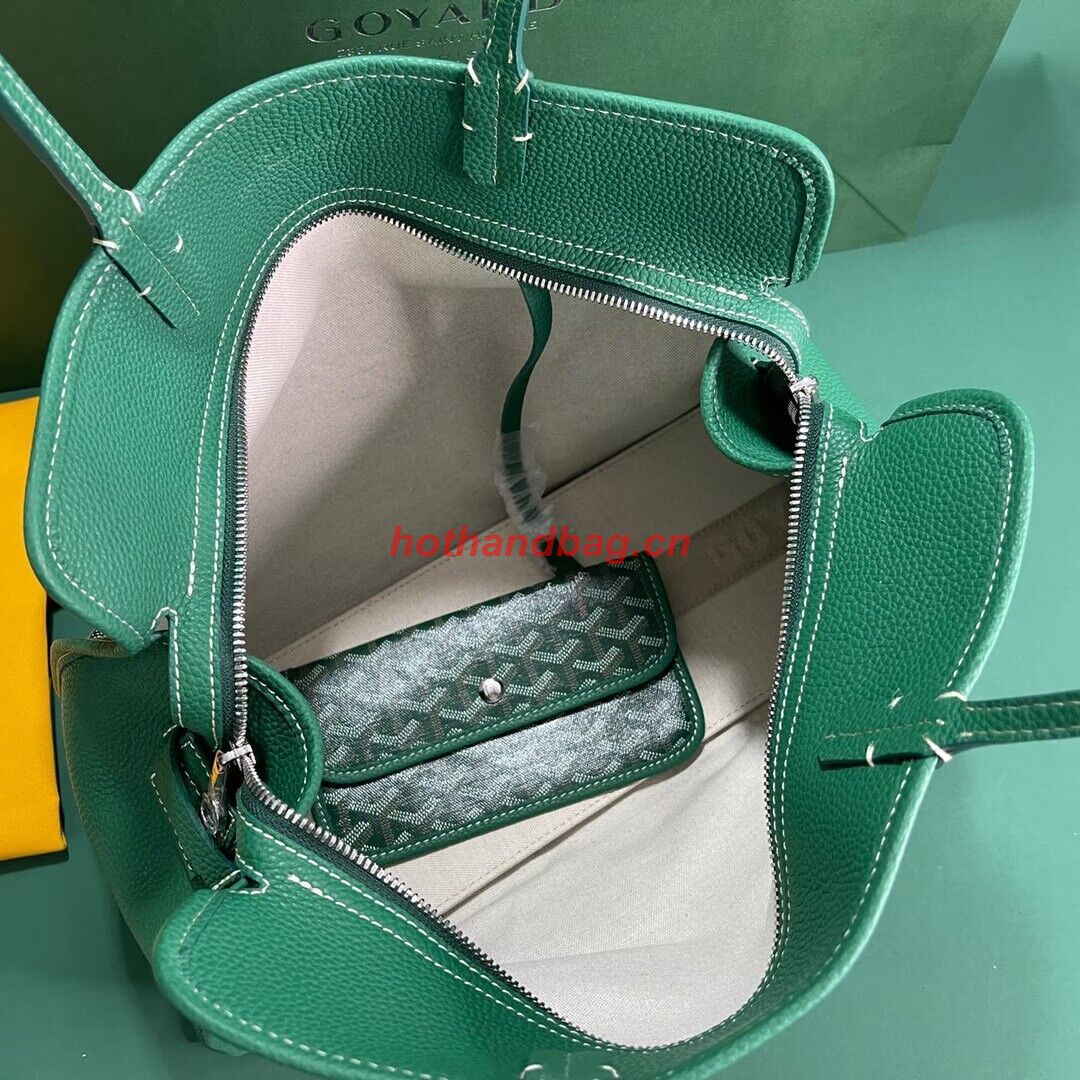 Goyard Hardy 2 Original Calfskin Leather Pet Bag 20299 Green Goyard Hardy 2 Original Calfskin Leather Pet Bag 20299 Green