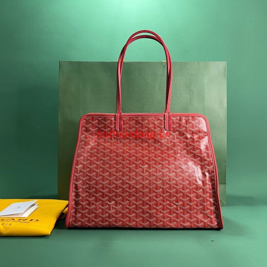 Goyard Hardy 2 Original Calfskin Leather Pet Bag 20299 Red Goyard Hardy 2 Original Calfskin Leather Pet Bag 20299 Red