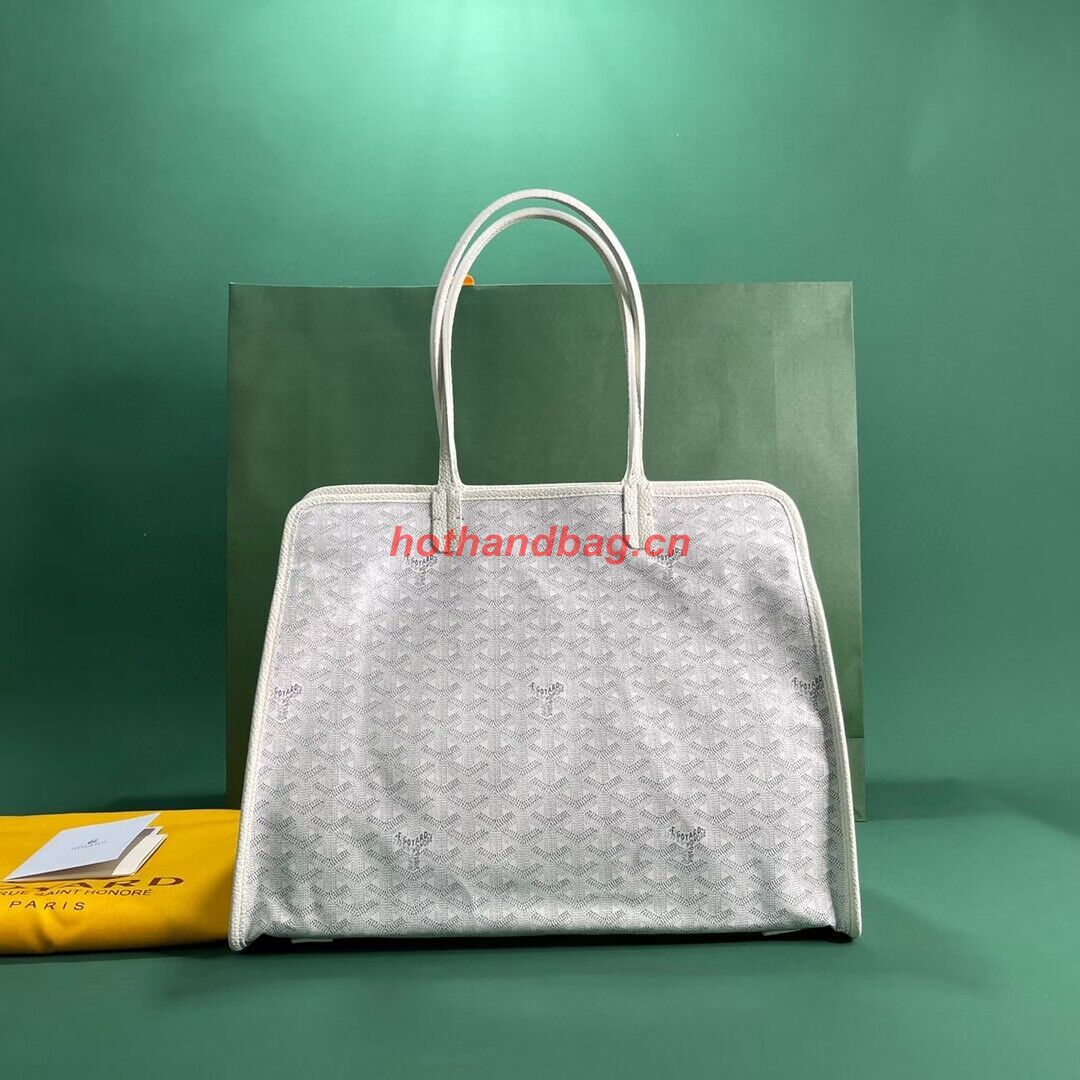 Goyard Hardy 2 Original Calfskin Leather Pet Bag 20299 White Goyard Hardy 2 Original Calfskin Leather Pet Bag 20299 White
