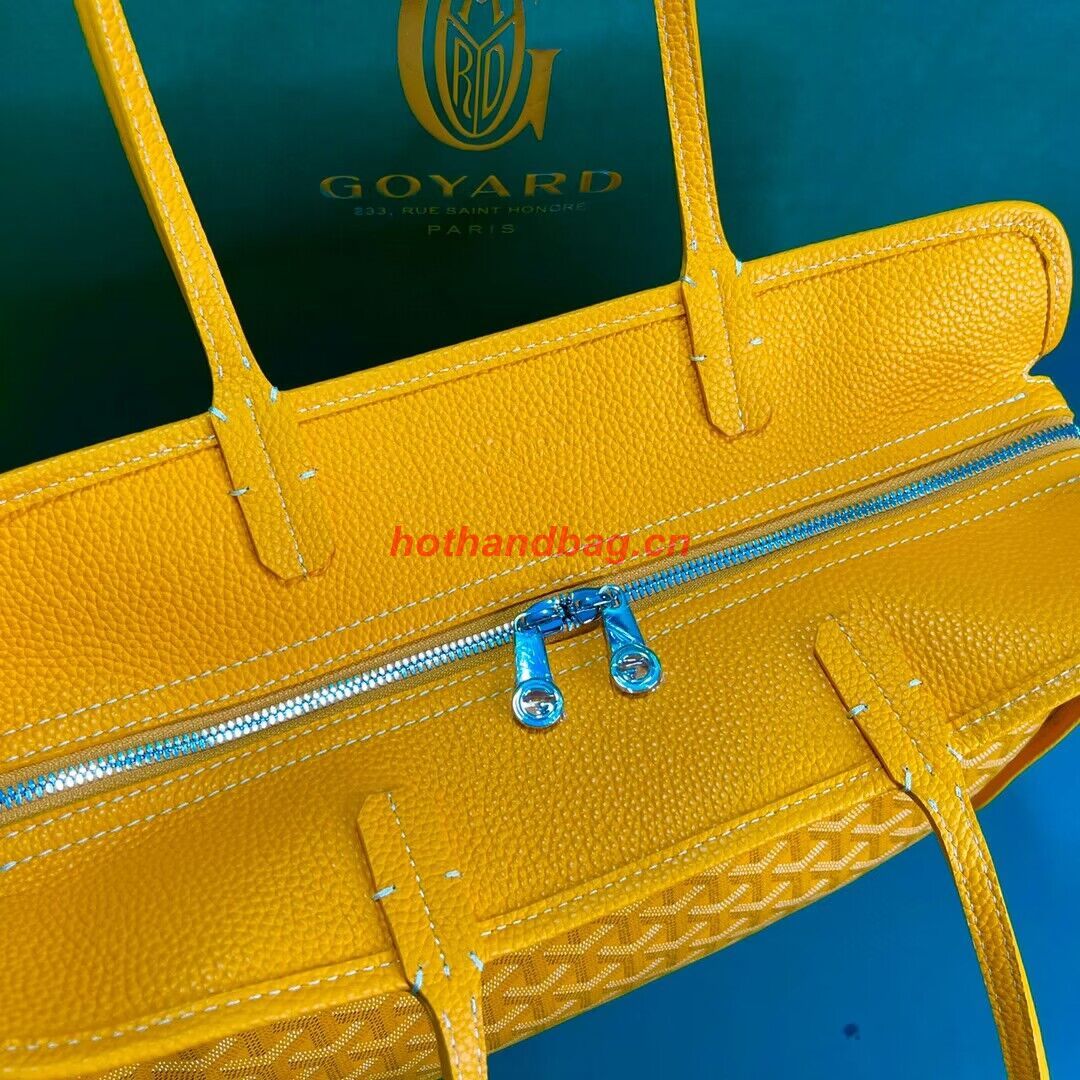 Goyard Hardy 2 Original Calfskin Leather Pet Bag 20299 Yellow Goyard Hardy 2 Original Calfskin Leather Pet Bag 20299 Yellow