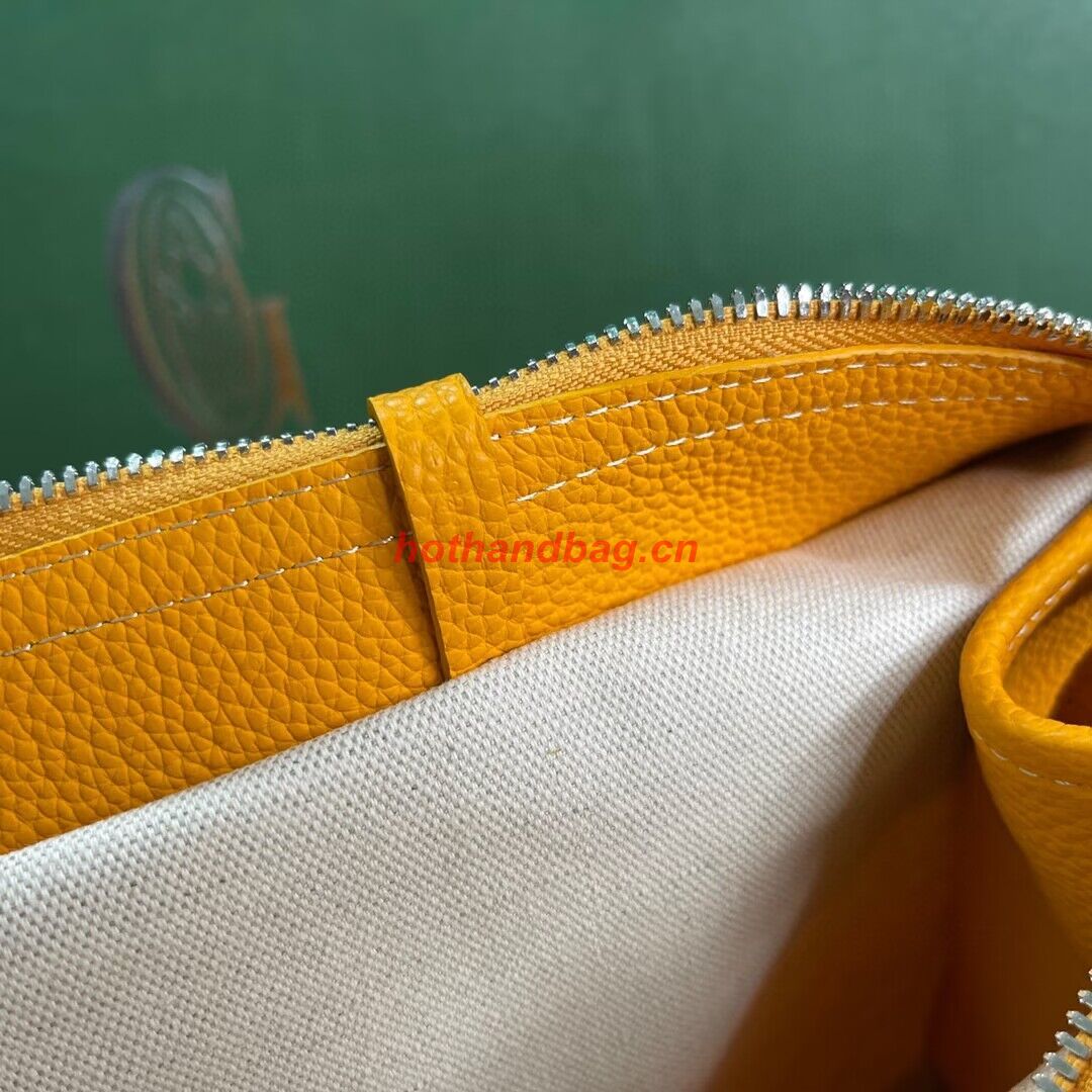 Goyard Hardy 2 Original Calfskin Leather Pet Bag 20299 Yellow Goyard Hardy 2 Original Calfskin Leather Pet Bag 20299 Yellow