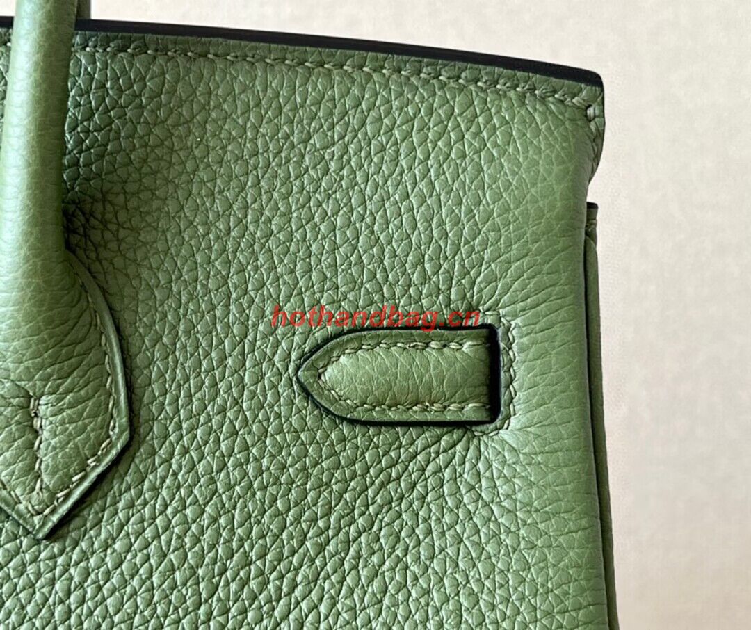 Hermes Birkin 25CM Bag Original Togo Leather 17888 Green Hermes Birkin 25CM Bag Original Togo Leather 17888 Green