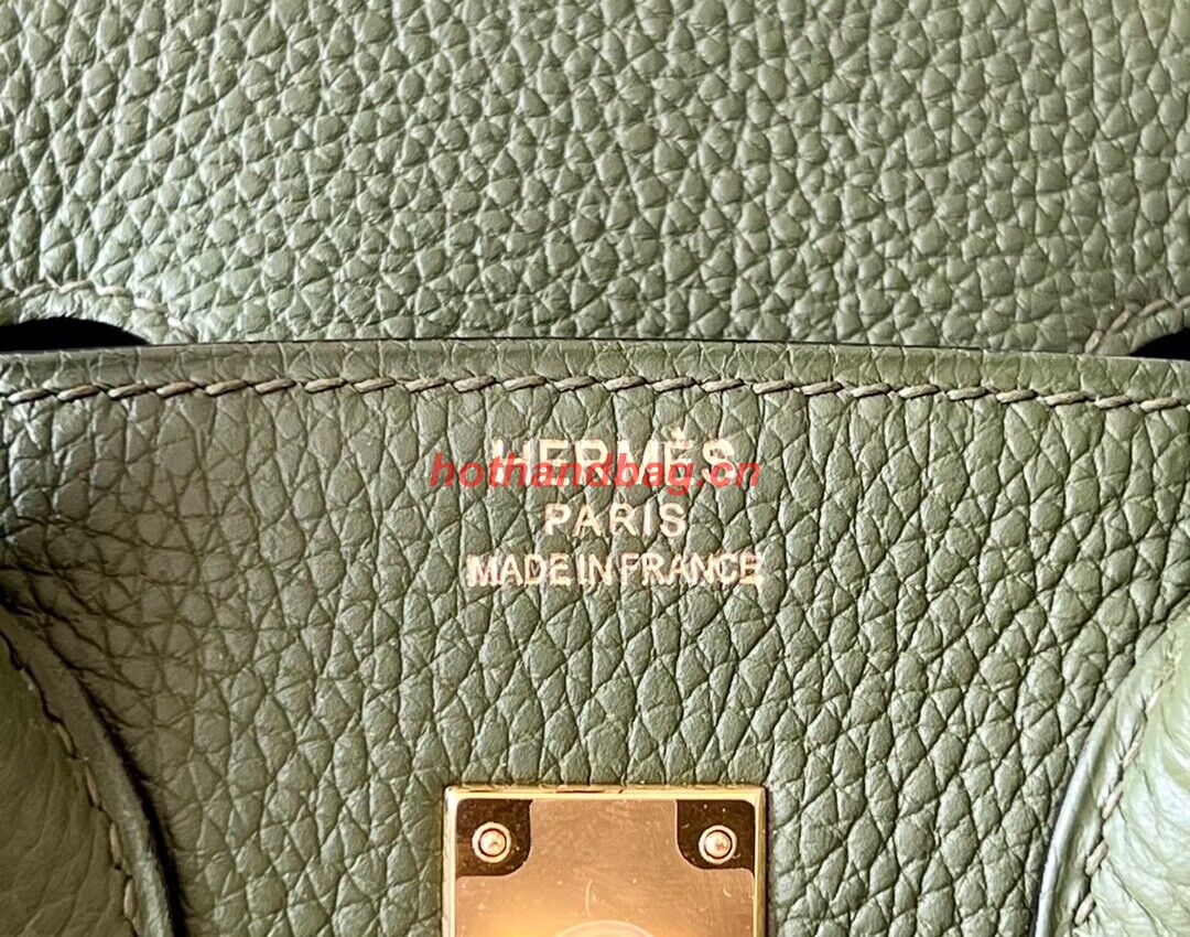 Hermes Birkin 25CM Bag Original Togo Leather 17888 Green Hermes Birkin 25CM Bag Original Togo Leather 17888 Green