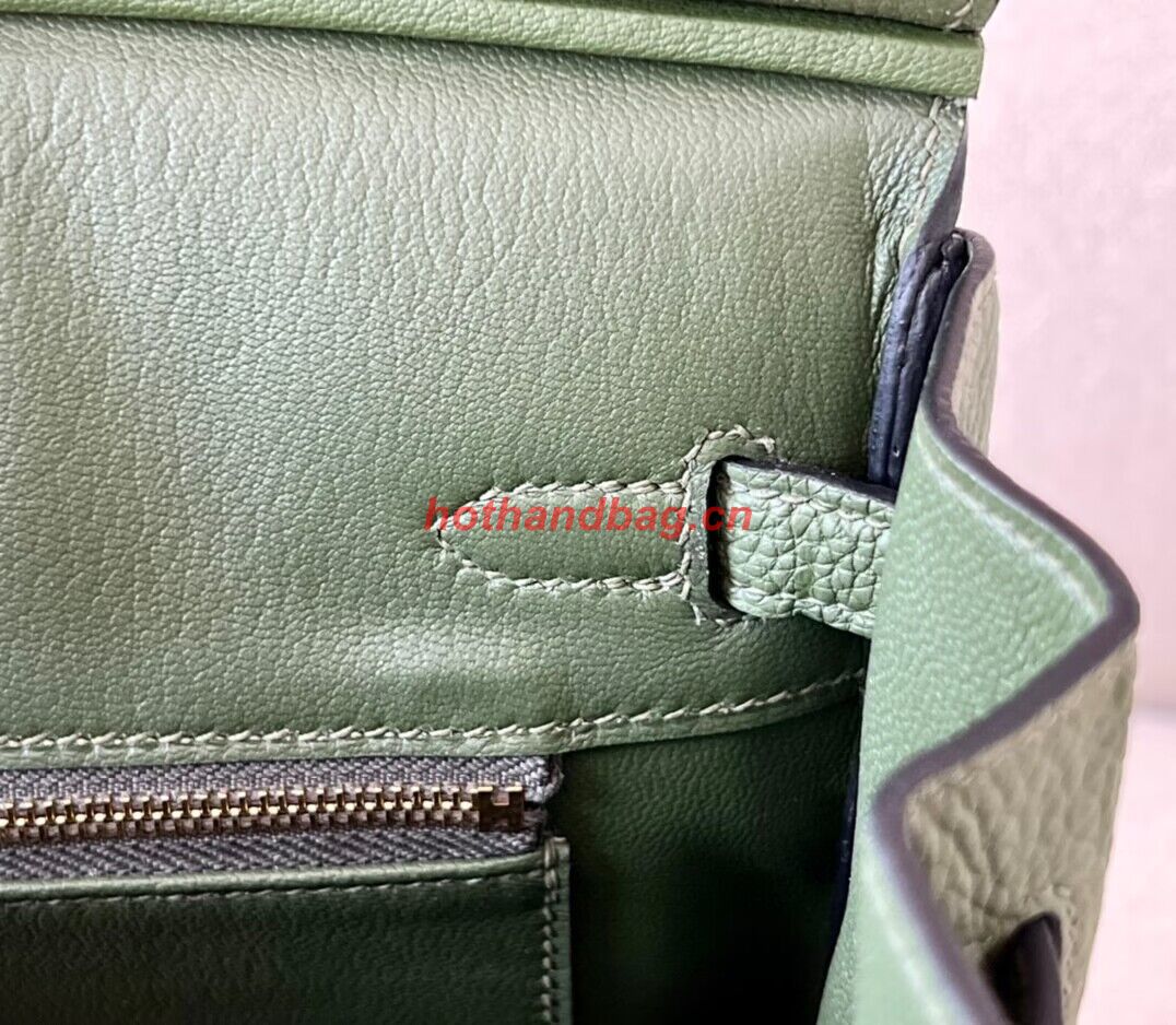 Hermes Birkin 25CM Bag Original Togo Leather 17888 Green Hermes Birkin 25CM Bag Original Togo Leather 17888 Green