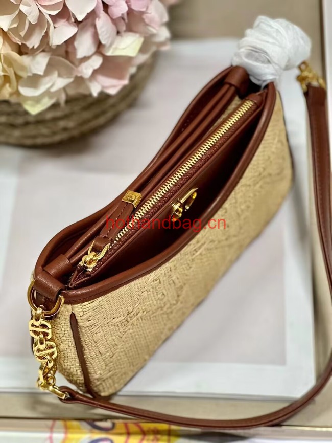 Dior 30 MONTAIGNE HOBO AVENUE MINI BAG Natural Cannage Raffia S2187UCNX Dior 30 MONTAIGNE HOBO AVENUE MINI BAG Natural Cannage Raffia S2187UCNX