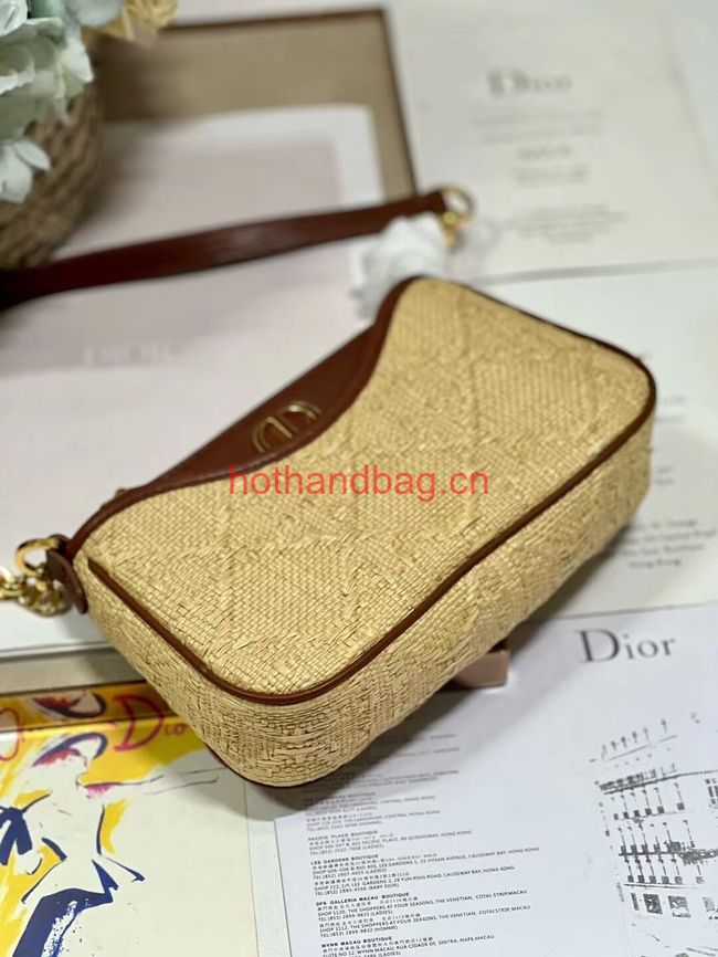 Dior 30 MONTAIGNE HOBO AVENUE MINI BAG Natural Cannage Raffia S2187UCNX Dior 30 MONTAIGNE HOBO AVENUE MINI BAG Natural Cannage Raffia S2187UCNX