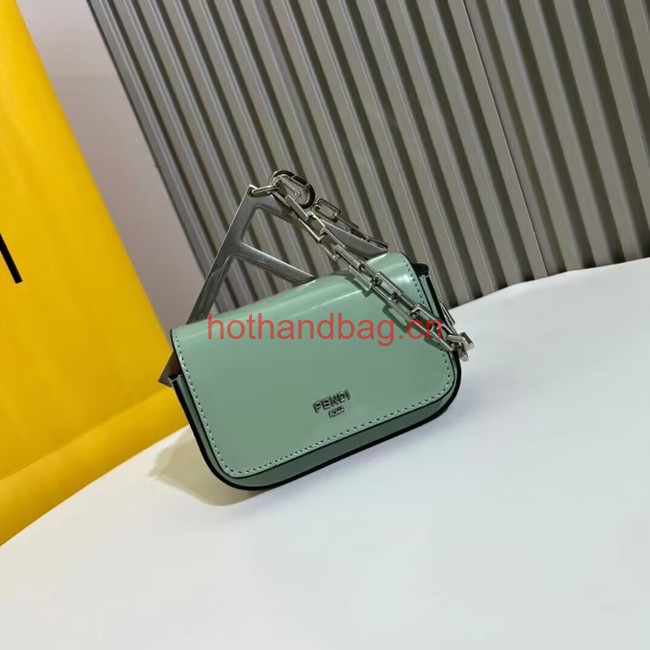 Fendi mini smooth leather bag F1089 green Fendi mini smooth leather bag F1089 green