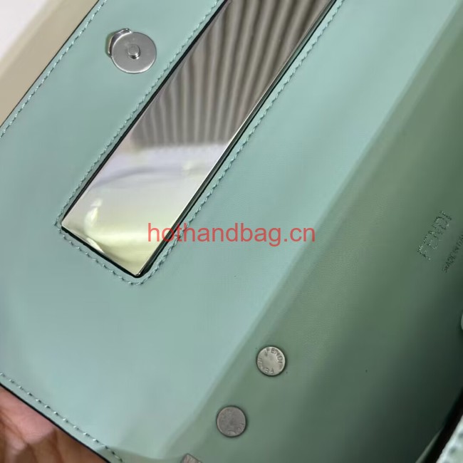 Fendi small smooth leather bag F1090 green Fendi small smooth leather bag F1090 green