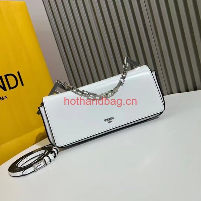 Fendi small smooth leather bag F1090 white Fendi small smooth leather bag F1090 white