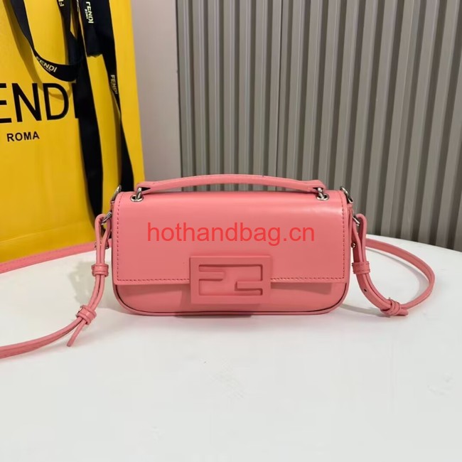 Fendi Baguette leather bag F1531 pink Fendi Baguette leather bag F1531 pink