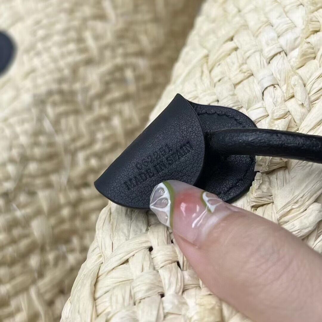 Celine Straw Shopping Bag C63012 Black Celine Straw Shopping Bag C63012 Black