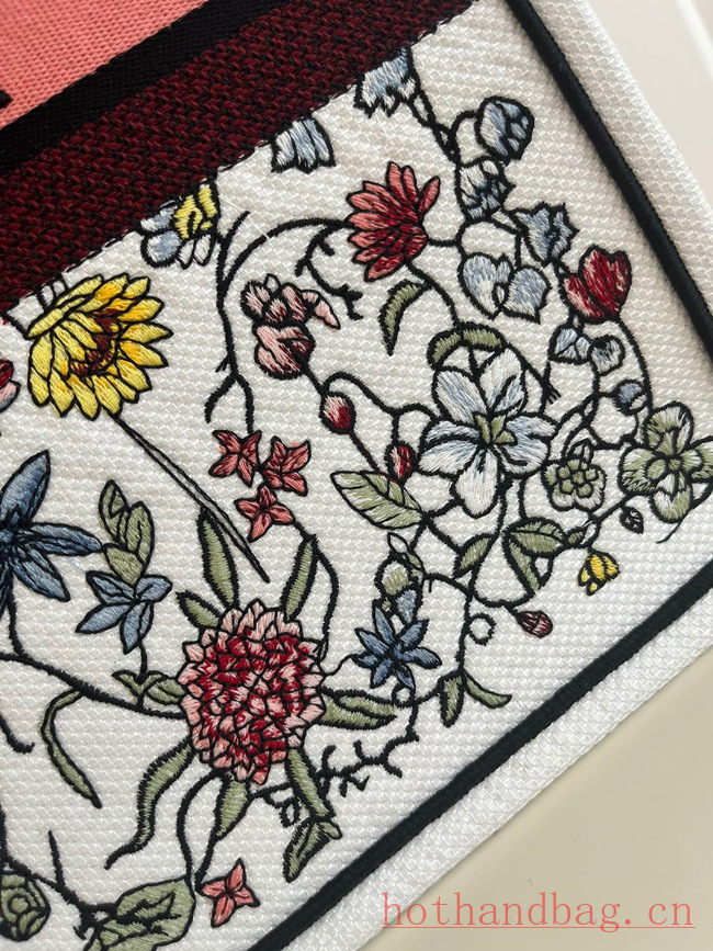 LARGE DIOR BOOK TOTE White Multicolor Florilegio Embroidery M1286ZEMF LARGE DIOR BOOK TOTE White Multicolor Florilegio Embroidery M1286ZEMF