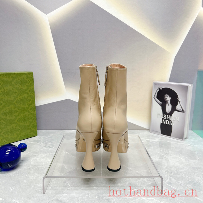 Gucci WOMENS PLATFORM BOOT WITH GG STUDS 93577-3 Gucci WOMENS PLATFORM BOOT WITH GG STUDS 93577-3