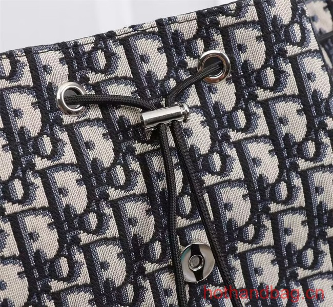 DIOR BACKPACK Beige and Black Dior Oblique Jacquard and Black Grained Calfskin CM1062A DIOR BACKPACK Beige and Black Dior Oblique Jacquard and Black Grained Calfskin CM1062A