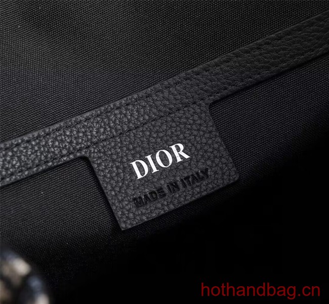 DIOR BACKPACK Beige and Black Dior Oblique Jacquard and Black Grained Calfskin CM1062A DIOR BACKPACK Beige and Black Dior Oblique Jacquard and Black Grained Calfskin CM1062A