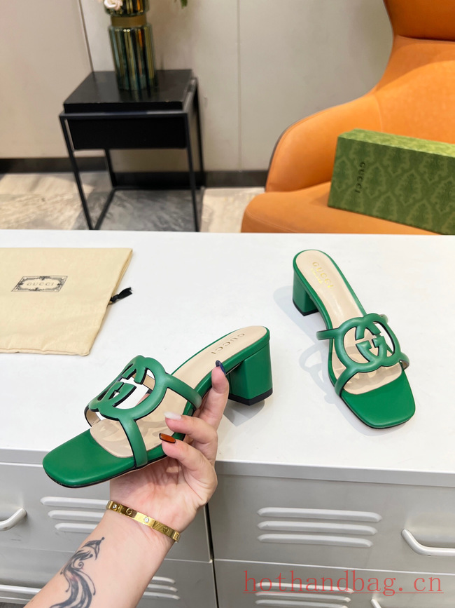 Gucci WOMENS INTERLOCKING G CUT-OUT SANDAL 93590-4 Gucci WOMENS INTERLOCKING G CUT-OUT SANDAL 93590-4