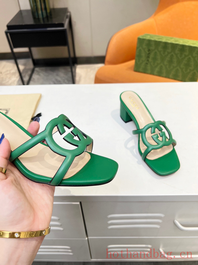 Gucci WOMENS INTERLOCKING G CUT-OUT SANDAL 93590-4 Gucci WOMENS INTERLOCKING G CUT-OUT SANDAL 93590-4