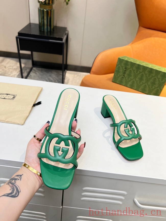 Gucci WOMENS INTERLOCKING G CUT-OUT SANDAL 93590-4 Gucci WOMENS INTERLOCKING G CUT-OUT SANDAL 93590-4