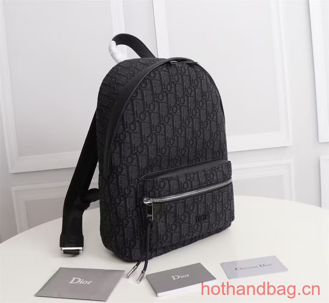 DIOR BACKPACK Oblique Jacquard CM1089 black DIOR BACKPACK Oblique Jacquard CM1089 black