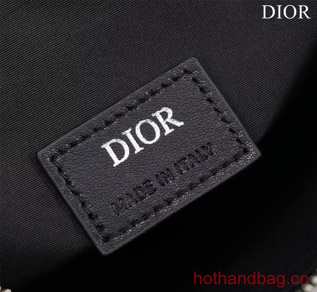 Dior Essentials SADDLE BAG Diamond Canvas 1ADPO093 black Dior Essentials SADDLE BAG Diamond Canvas 1ADPO093 black