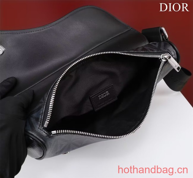 Dior Essentials SADDLE BAG Diamond Canvas 1ADPO093 black Dior Essentials SADDLE BAG Diamond Canvas 1ADPO093 black