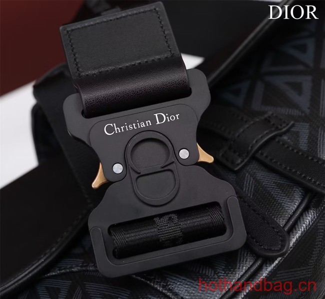 Dior Essentials SADDLE BAG Diamond Canvas 1ADPO093 black Dior Essentials SADDLE BAG Diamond Canvas 1ADPO093 black