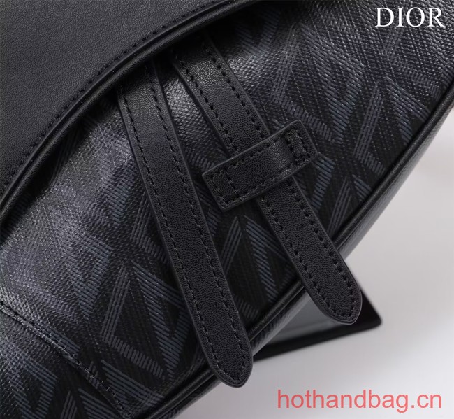 Dior Essentials SADDLE BAG Diamond Canvas 1ADPO093 black Dior Essentials SADDLE BAG Diamond Canvas 1ADPO093 black