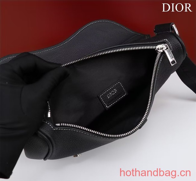 Dior Essentials SADDLE BAG Grained Calfskin 1ADPO093E BLACK Dior Essentials SADDLE BAG Grained Calfskin 1ADPO093E BLACK