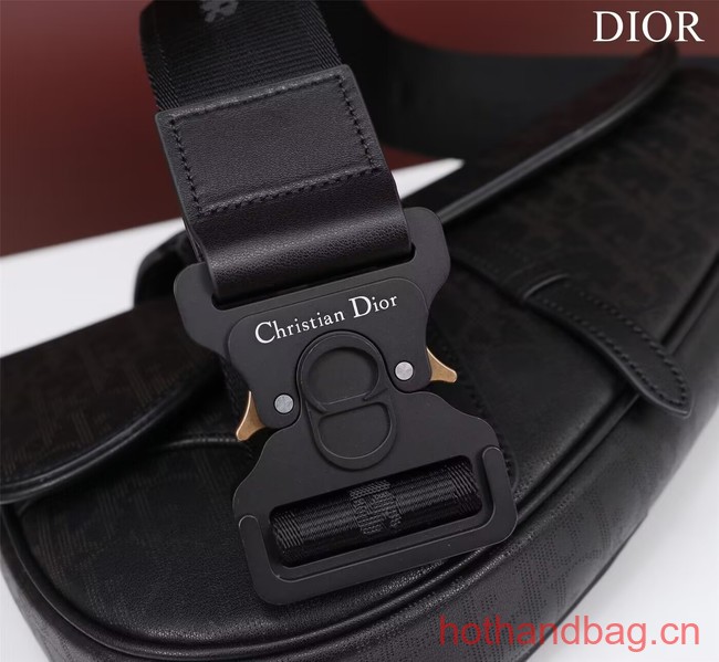 Dior Essentials SADDLE BAG Grained Calfskin 1ADPO093F BLACK Dior Essentials SADDLE BAG Grained Calfskin 1ADPO093F BLACK