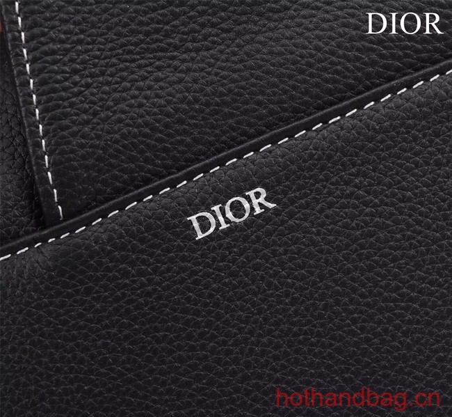Dior Essentials SADDLE BAG Grained Calfskin 1ADPO093H BLACK Dior Essentials SADDLE BAG Grained Calfskin 1ADPO093H BLACK