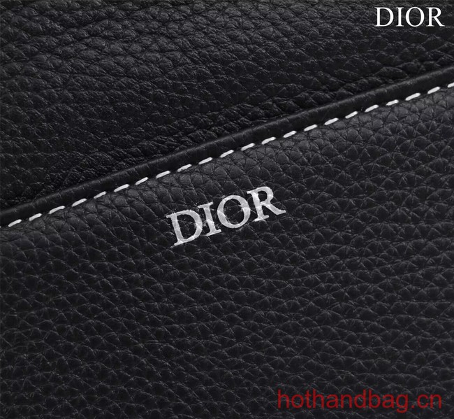 Dior Essentials SADDLE BAG Grained Calfskin 1ADPO093c black Dior Essentials SADDLE BAG Grained Calfskin 1ADPO093c black