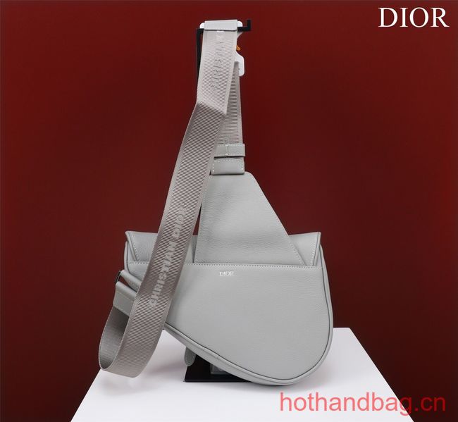 Dior Essentials SADDLE BAG Grained Calfskin 1ADPO093f-1 gray Dior Essentials SADDLE BAG Grained Calfskin 1ADPO093f-1 gray