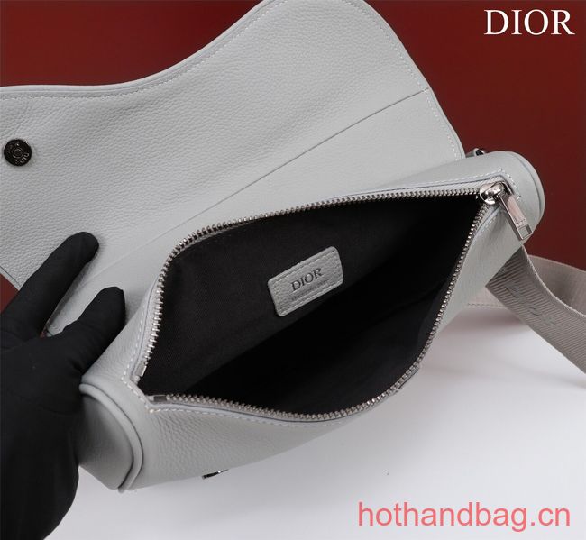 Dior Essentials SADDLE BAG Grained Calfskin 1ADPO093f-1 gray Dior Essentials SADDLE BAG Grained Calfskin 1ADPO093f-1 gray