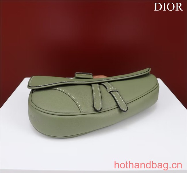 Dior Essentials SADDLE BAG Grained Calfskin 1ADPO093f-1 green Dior Essentials SADDLE BAG Grained Calfskin 1ADPO093f-1 green