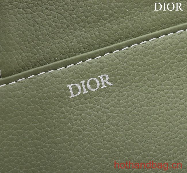 Dior Essentials SADDLE BAG Grained Calfskin 1ADPO093f-1 green Dior Essentials SADDLE BAG Grained Calfskin 1ADPO093f-1 green