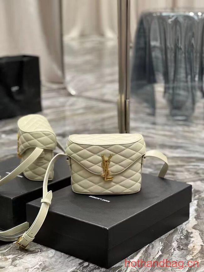 SAINT LAUREN JUNE BOX BAG IN QUILTED LAMBSKIN 710080 white SAINT LAUREN JUNE BOX BAG IN QUILTED LAMBSKIN 710080 white