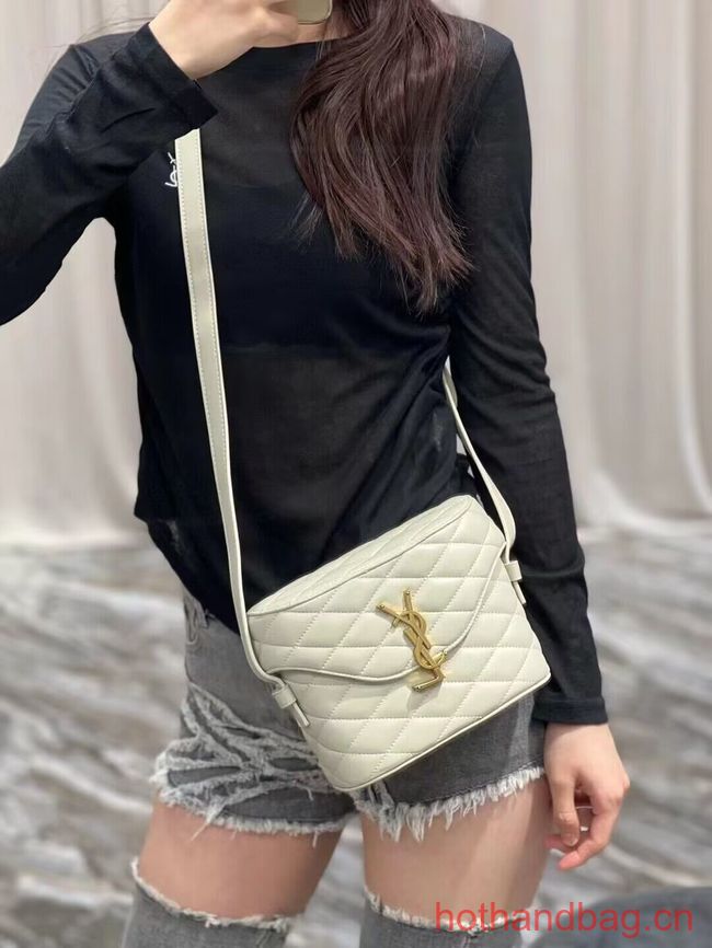 SAINT LAUREN JUNE BOX BAG IN QUILTED LAMBSKIN 710080 white SAINT LAUREN JUNE BOX BAG IN QUILTED LAMBSKIN 710080 white