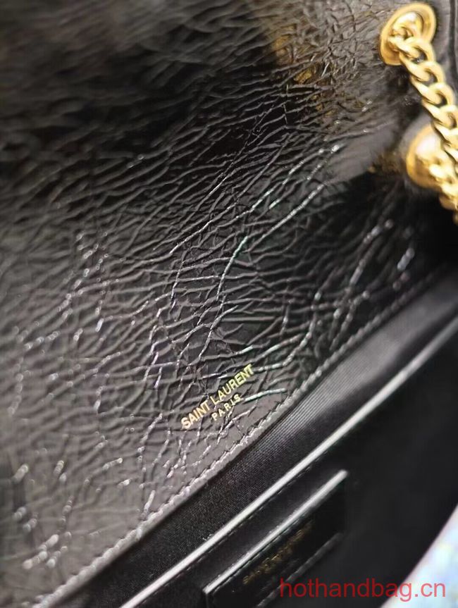 SAINT LAUREN NIKI SMALL CHAIN BAG IN Tweed LEATHER 933151 blue SAINT LAUREN NIKI SMALL CHAIN BAG IN Tweed LEATHER 933151 blue