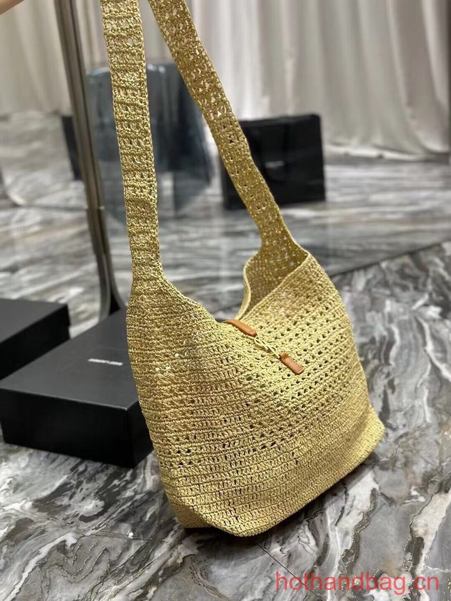 SAINT LAURENT Crochet tote bag Y990941 apricot SAINT LAURENT Crochet tote bag Y990941 apricot