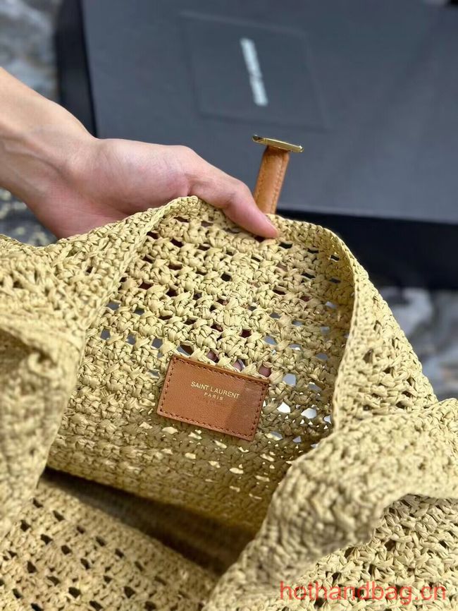 SAINT LAURENT Crochet tote bag Y990941 apricot SAINT LAURENT Crochet tote bag Y990941 apricot