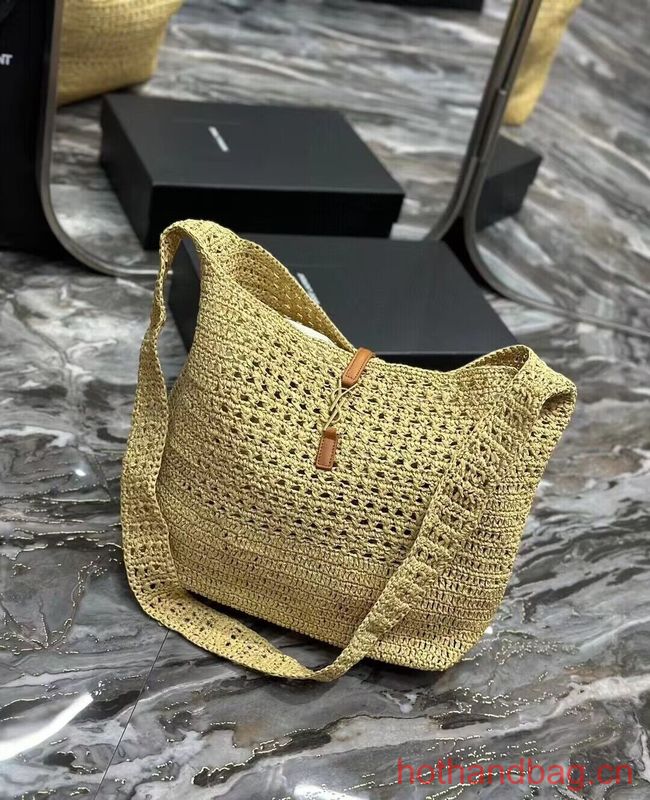 SAINT LAURENT Crochet tote bag Y990941 apricot SAINT LAURENT Crochet tote bag Y990941 apricot