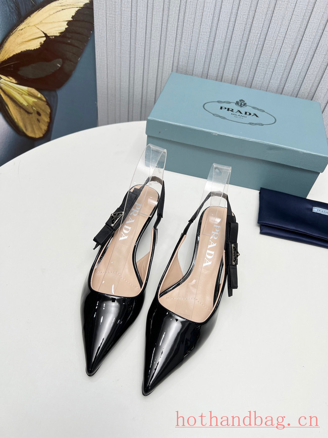 Prada leather slingbacks 93614-6 Prada leather slingbacks 93614-6
