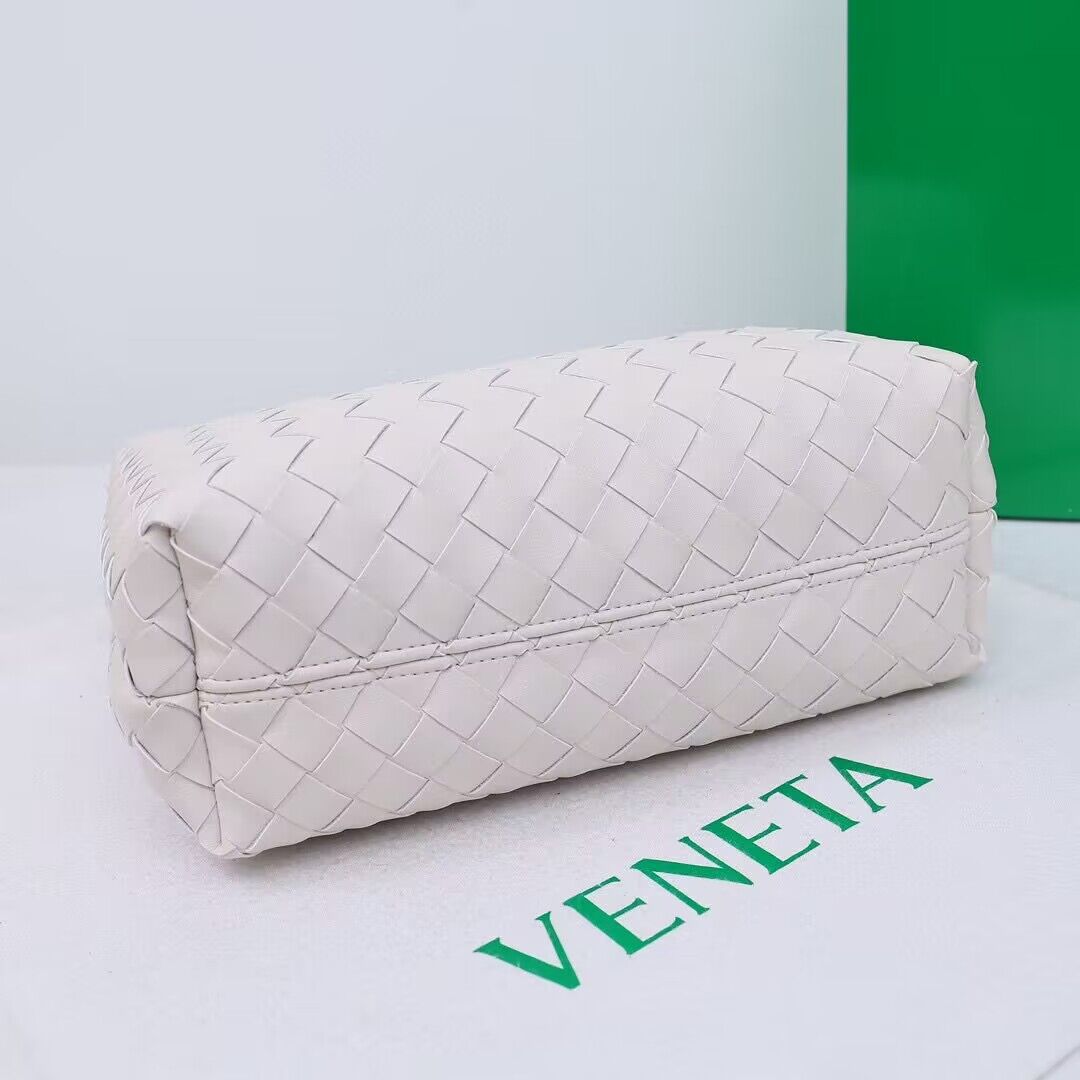 Bottega Veneta Andiamo Small Intrecciato Leather Tote 743572 White Bottega Veneta Andiamo Small Intrecciato Leather Tote 743572 White