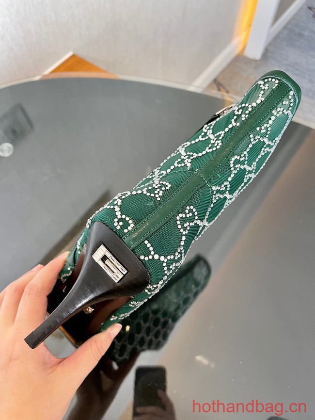 Gucci WOMENS GG MID-HEEL BOOT 93641-3